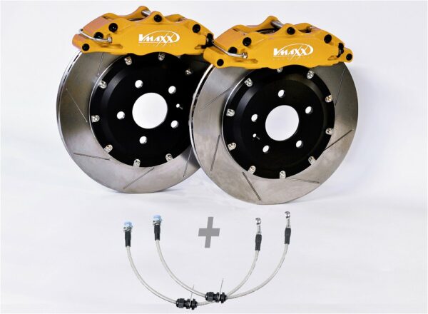 V-Maxx Big Brake Kit 290mm Bremsanlage Radlager Achsschenkel für VW Golf 3 20VW29003X+AD-gelb