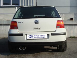 Fox Auspuff Sportauspuff Komplettanlage für VW Golf IV 1.6l 74kW 1.8l 110kW