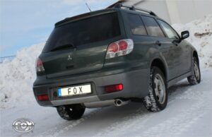 Fox Auspuff Sportauspuff Endschalldämpfer für Mitsubishi Outlander 4WD 2