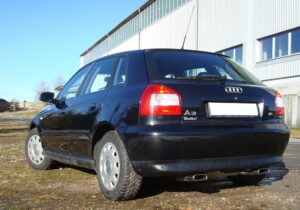 Fox Duplex Auspuff Sportauspuff Komplettanlage für Audi A3 8L quattro 1.9l