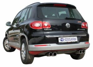 Fox Duplex Auspuff Sportauspuff Komplettanlage für VW Tiguan I 4motion 5N 1