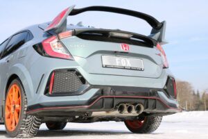 Fox Duplex Auspuff Sportauspuff Komplettanlage für Honda Civic X Type R 2