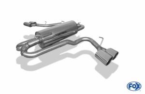 Fox Auspuff Sportauspuff Endschalldämpfer Sidepipe für Ford Ranger Doppelkabine FO121001-462