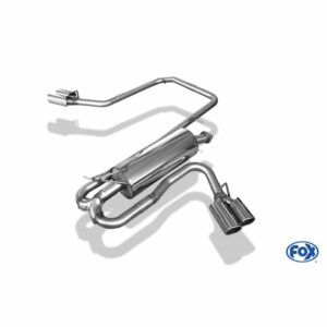 Fox Auspuff Sportauspuff Endschalldämpfer Sidepipe für Ford Ranger Doppelkabine FO121001-132