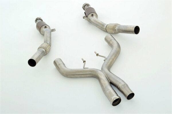 Friedrich Motorsport 2x76mm Downpipe Unterteil HJS Kat für Mercedes A/C217