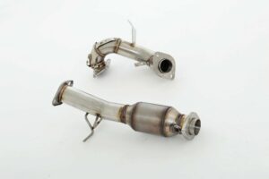 Friedrich Motorsport 3 Zoll 76mm Downpipe + 200 Zellen HJS Kat für Mazda 3 MPS