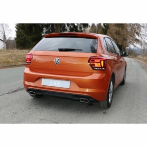 Fox Duplex Auspuff Sportauspuff Endschalldämpfer für VW Polo AW 1.0l 70kW 2017-