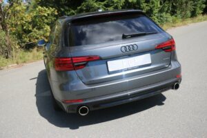 Fox Duplex Auspuff Sportauspuff für Audi A4 quattro B9 Limo Avant 2