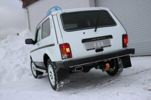 Fox Auspuff Sportauspuff Komplettanlage für Lada Niva 4x4 1.6l 61kW LA010001-671-KO