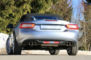 Fox Duplex Auspuff Sportauspuff Endschalldämpfer für Fiat 124 Spider 1.4l 103kW FI160005-288