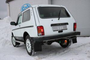 Fox Duplex Auspuff Sportauspuff Komplettanlage für Lada Niva 4x4 1.6l 61kW LA010013-001-KO