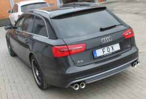 Fox Duplex Auspuff Sportauspuff für Audi A6 4G Limo/ Avant 2.0l TDI