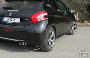 Fox Auspuff Sportauspuff Komplettanlage für Peugeot 208 GTI 1.6l 147kW PE022061-068-KO