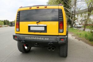 Fox Auspuff Sportauspuff Sportendschalldämpfer für Hummer H2 6.0l 236kW HU010022-296