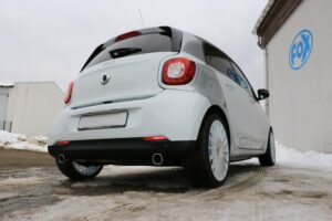 Fox Duplex Auspuff Sportauspuff Endschalldämpfer für Smart Forfour 453 1.0l 52kW