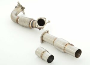 Friedrich Motorsport 76mm Downpipe + 200 Zellen Sport-Kat für VW Golf 6 R Allrad