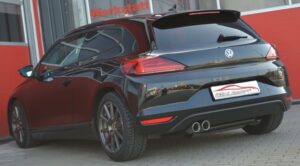 Friedrich Motorsport 76mm Auspuff Sportauspuff Anlage für VW Scirocco 3 2.0l TSI