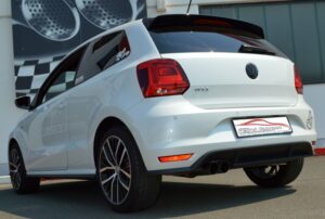 Friedrich Motorsport 70mm Auspuff Sportauspuff Anlage für VW Polo 6R Facelift 6C