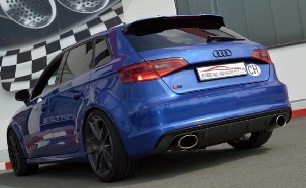 Friedrich Motorsport 76mm Duplex Sportauspuff für Audi A3 8V Sportback Quattro