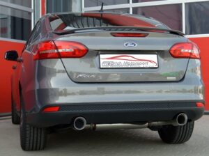 Friedrich Motorsport Duplex Auspuff Sportauspuff für Ford Focus 3 Stufenheck 2.0