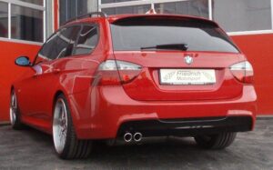 Friedrich Motorsport 70mm Auspuff Sportauspuff für BMW E91 330d Bj. 2005-2012