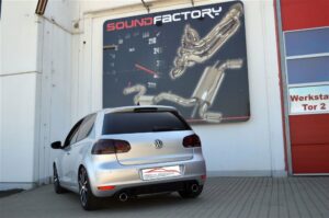 Friedrich Motorsport Duplex Sportauspuff für VW Golf VI Bj.10/2008-2012