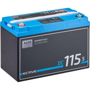 ECTIVE DC 115S AGM Deep Cycle mit LCD-Anzeige115Ah Versorgungsbatterie