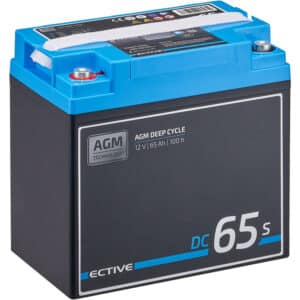 ECTIVE DC 65S AGM Deep Cycle mit LCD-Anzeige 65Ah Versorgungsbatterie