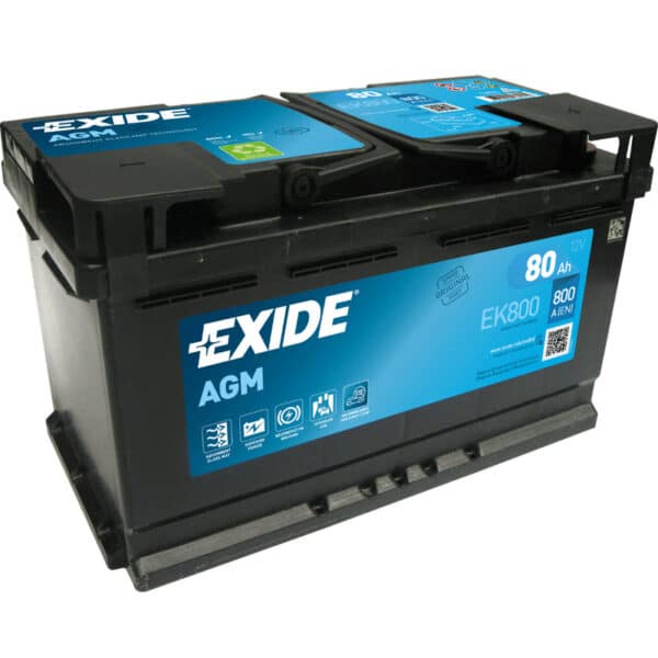 Exide EK800 AGM-Batterie 80Ah